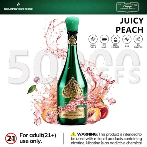 Solaris Champagne 50K: When Bottle-Inspired Design Meets A New Generation Of Disposable Vape Hard...